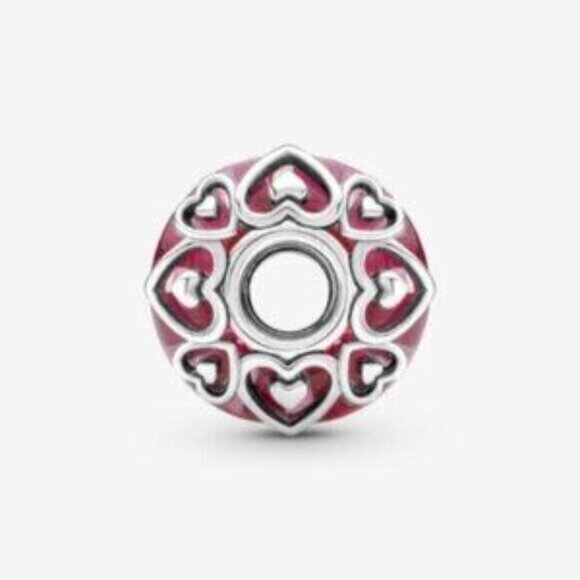 Pandora Reveal Your Love Pink Murano Glass Charm - Picture 2 of 4